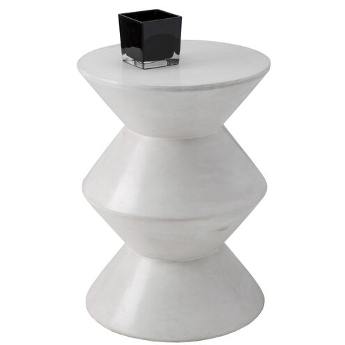 Union 22 X 16 inch White Outdoor End Table